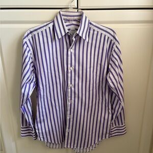Purple Striped women’s cotton shirt. Craig Taylor.
